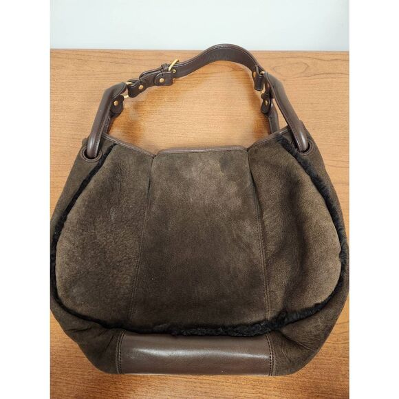 UGG Australia Womens Brown Sheepskin Shoulder Bag - Picture 1 of 10